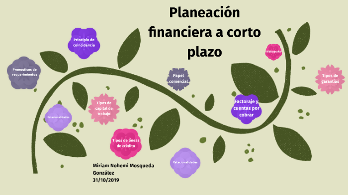 Planeación financiera a corto plazo by Miriam Nohemi Mosqueda González ...
