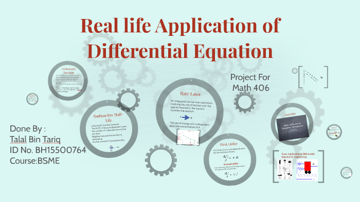 Real life Application of Differential Equation by muhammad talal on Prezi