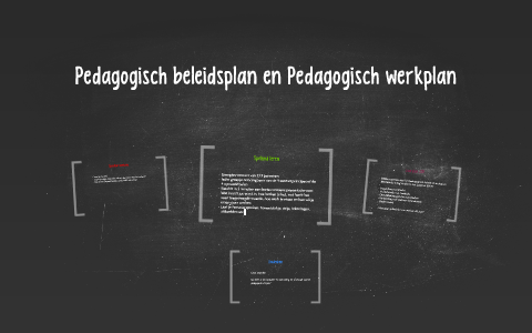 Pedagogisch Beleidsplan En Pedagogisch Werkplan By Esther Rensman On Prezi