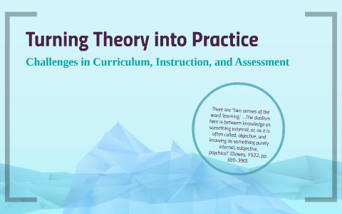 Turning Theory into Practice by Audra Vasiliauskas on Prezi