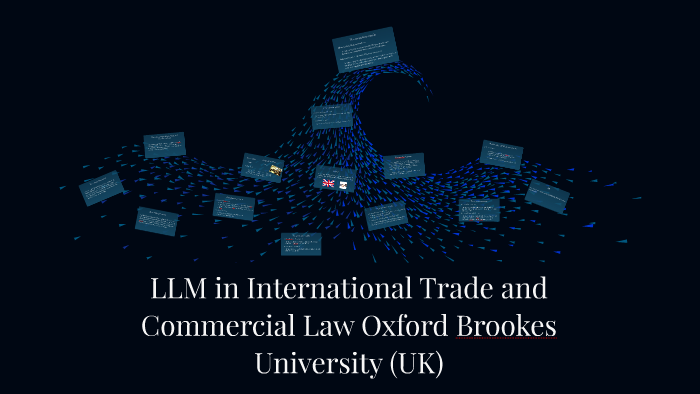 Llm In International Trade And Commercial Law Oxford Brookes By Mirtisll Kk