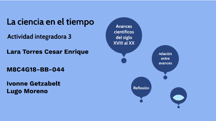 La ciencia en el tiempo by Cesar Lara on Prezi