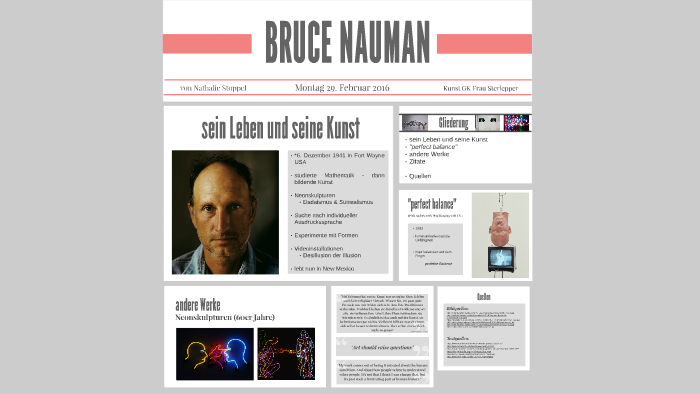 BRUCE NAUMAN by on Prezi