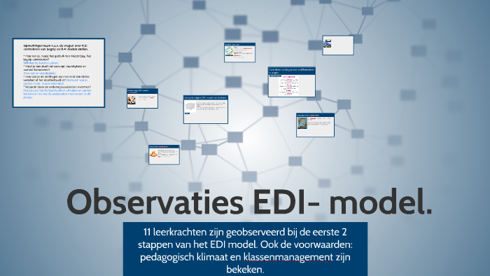 Observaties EDI- model. by Wilma van der Welle on Prezi