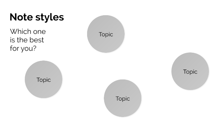Different note styles by Ally Skym on Prezi