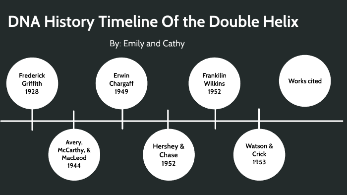 DNA History Timeline Of The Double Helix By EMILY OUANO