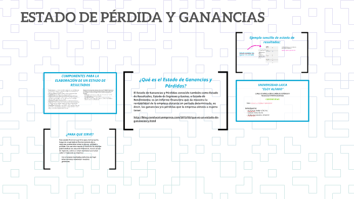 ESTADO DE PÉRDIDA Y GANANCIAS by Kendru Quezada on Prezi