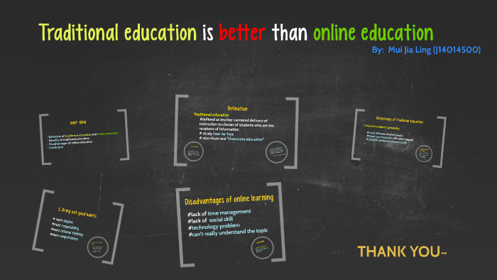 online education vs traditional education