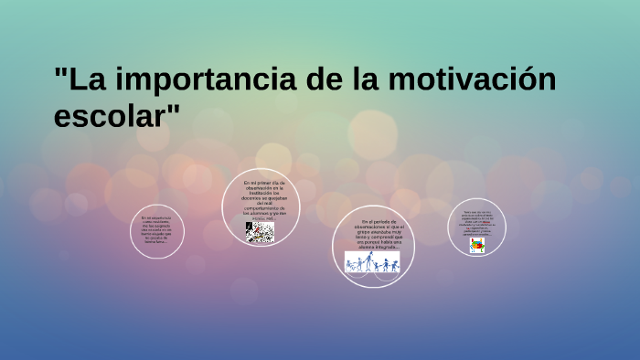 "La importancia de la motivación escolar" by Emilce Radlovachki on Prezi