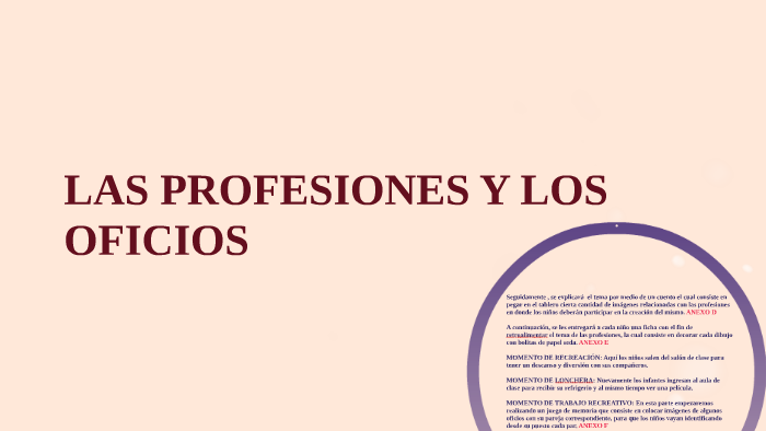 LAS PROFESIONES Y LOS OFICIOS by Andrea Diaz Lagos on Prezi