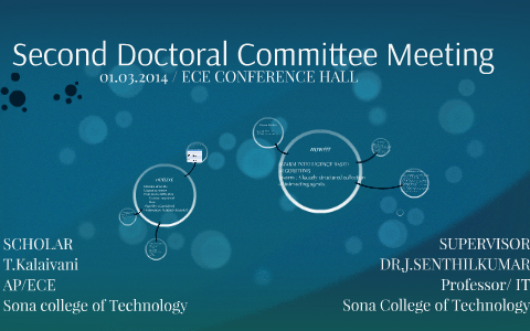 doctoral committee meeting