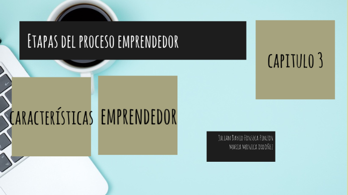 Etapas del proceso emprendedor by julian pinzon on Prezi