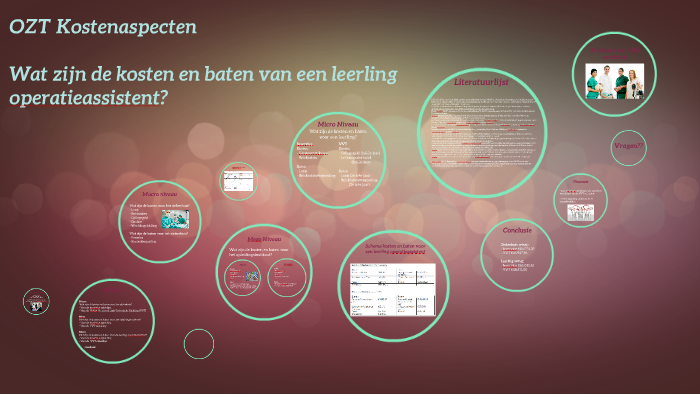 Wat zijn de kosten en baten van een leerling operatieassiste by Manon