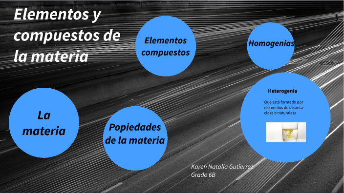 Elementos y compuestos de la materia by Karen Gutiérrez on Prezi