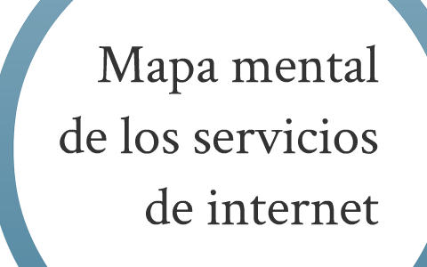 mapa mental servicios de internet by Victor Manuel Lopez on Prezi Next