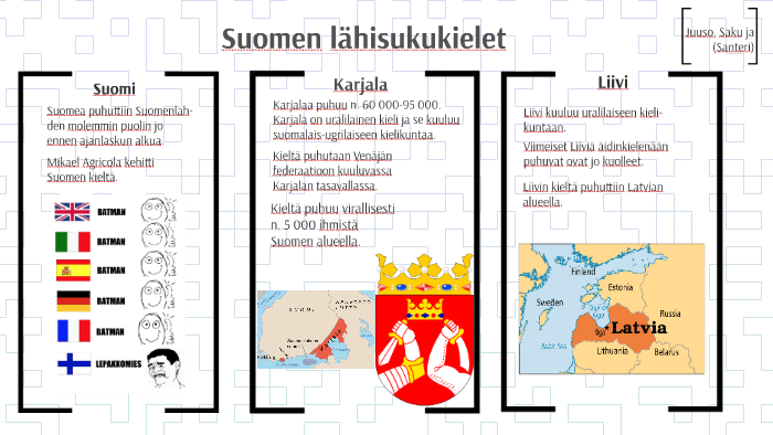 Suomen lähisukukielet by 9L Harjula on Prezi Next