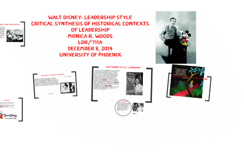 walt disney leadership style