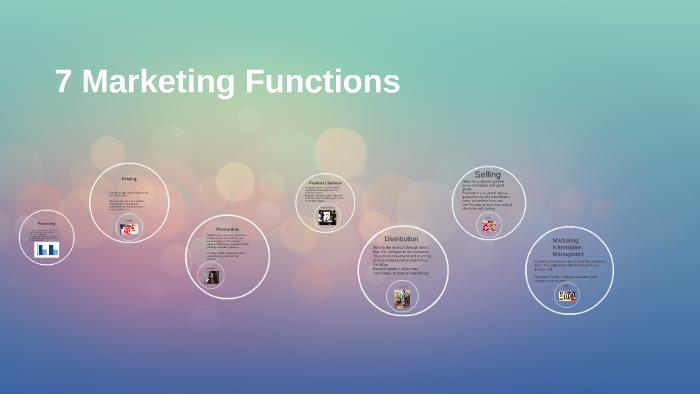 7 Marketing Functions by Laura DiMartino