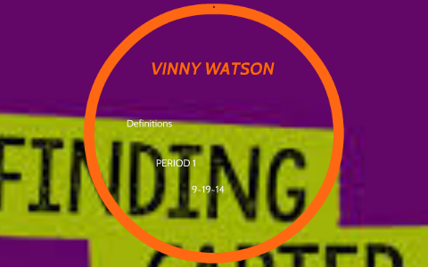 VINNY WATSON by Vinny Watson