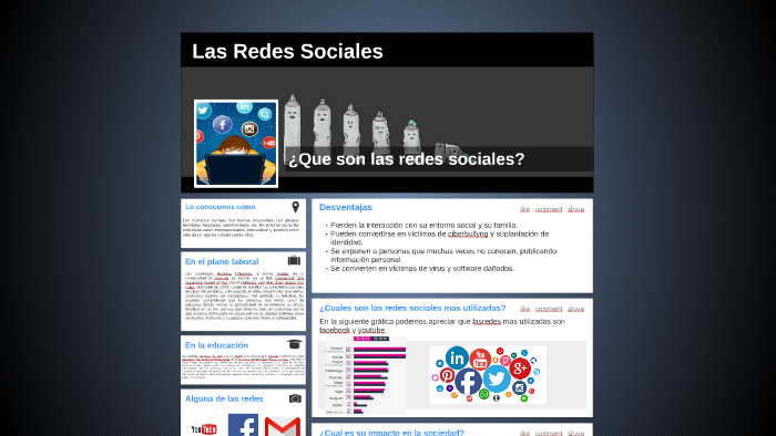 Las Redes Sociales by Antonio Sifuentes on Prezi