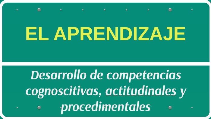 EL APRENDIZAJE by on Prezi