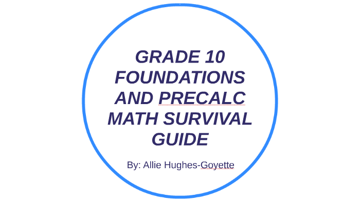 Math 10 foundations & precalculusmrs. n. gilley
