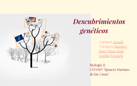 Descubrimientos genéticos by Mara Elena on Prezi Next