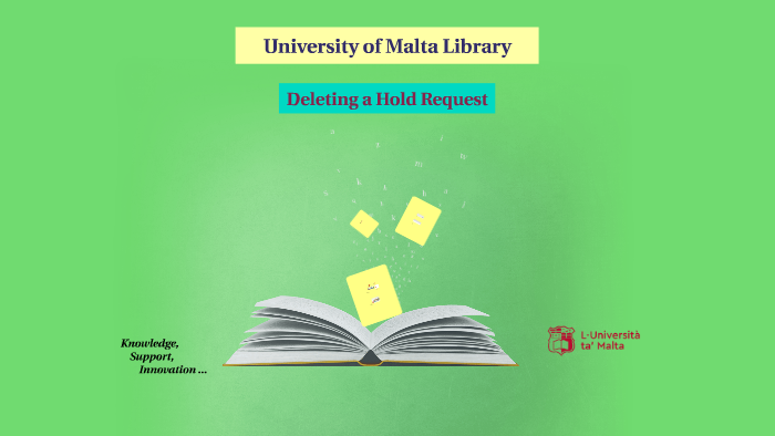 Deleting A Hold Request By Um Library