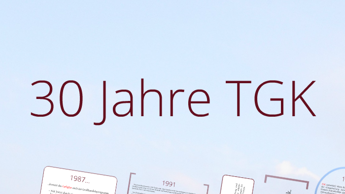 30 Jahre Tgk By Juan Pablo Saenz On Prezi