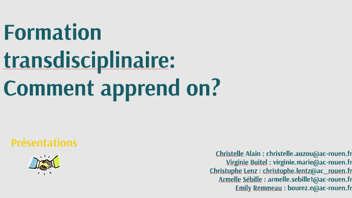 Comment apprend-on? by on Prezi