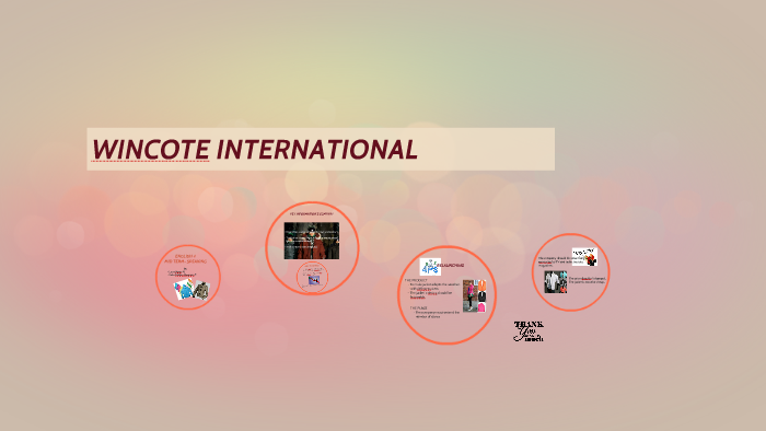 case study 8 wincote international