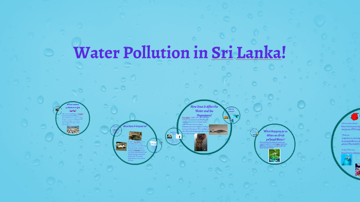 essay about water pollution in sri lanka