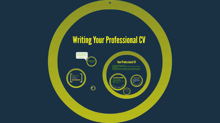 Writing a Professional CV by on Prezi