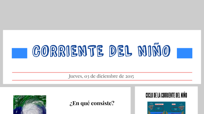 CORRIENTE DEL NIÑO by lucia 14 on Prezi