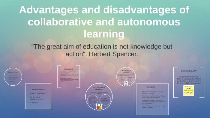 Advantages and disadvantages of collaborative and autonomous by Estela ...