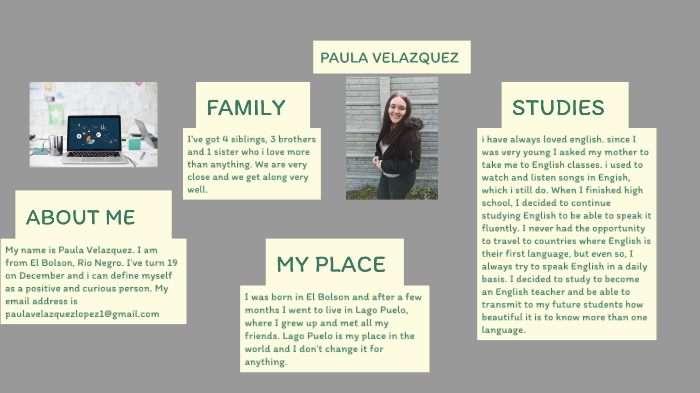 Presentation by Paula Velazquez on Prezi