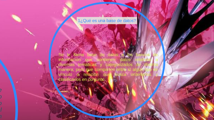 1. ¿Qué es una base de datos? by johanna falla on Prezi