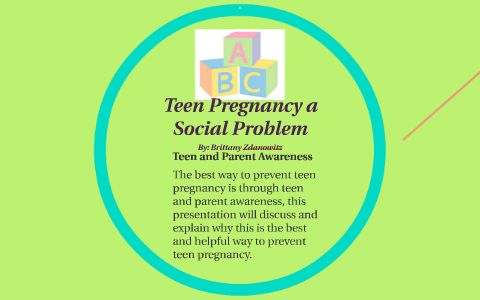 The Social Problem With Teenage Pregnancy