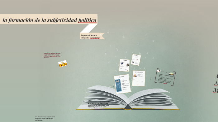 La Formación De La Subjetividad Politica By Mauricio Bulla