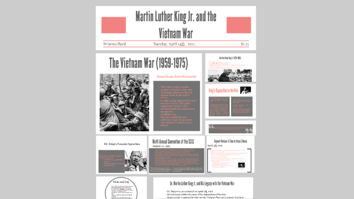 Martin Luther King Jr. and the Vietnam War by Brianna Herd on Prezi