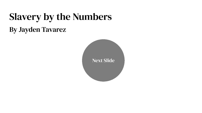 Slavery by the Numbers by Jayden Tavarez on Prezi