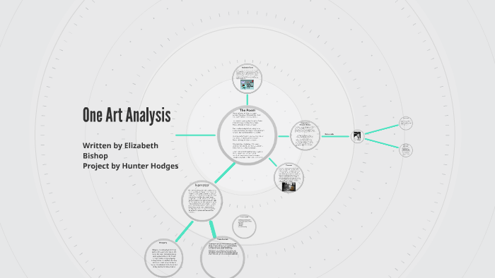One Art Analysis By Hunter Hodges