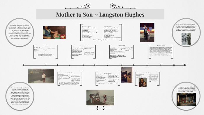 langston hughes poems mother to son