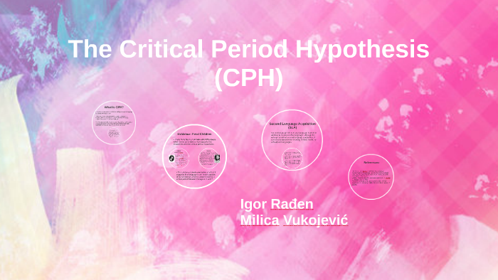 critical period hypothesis sexuality