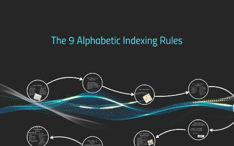 The 9 Alphabetic Indexing Rules by Ashley Maxwell on Prezi