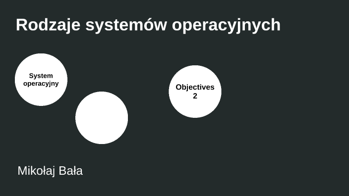 Rodzaje systemów operacyjnych by Mikołaj Bała on Prezi