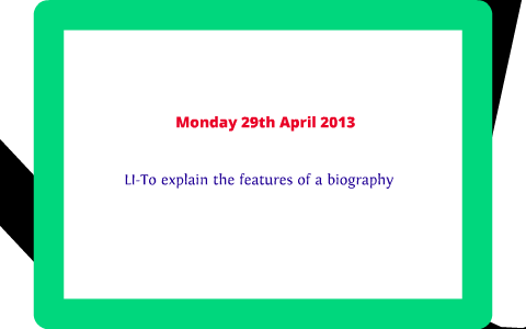 biography text features prezi