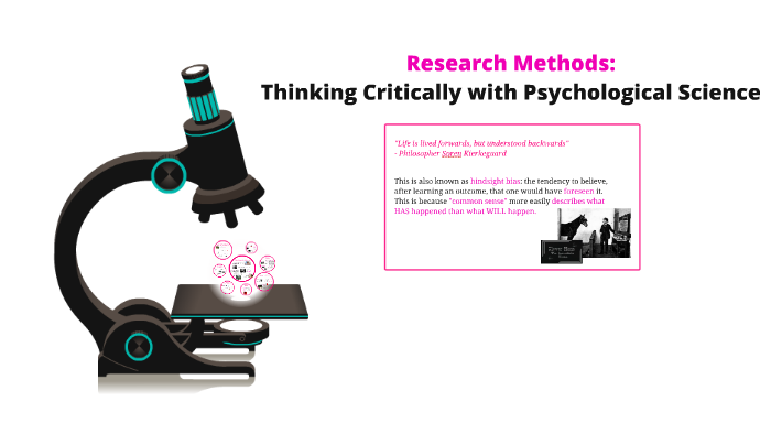 Research Methods: Thinking Critically With Psychology by Ms Schwinge on ...