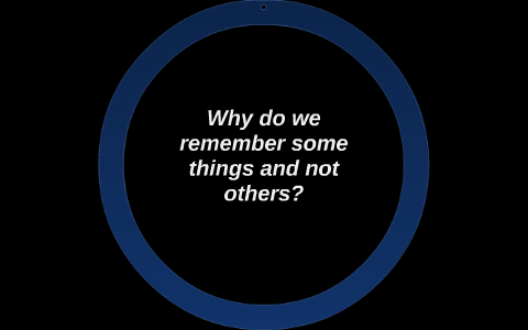 Why do we remember some things better than others? by aidan s on Prezi