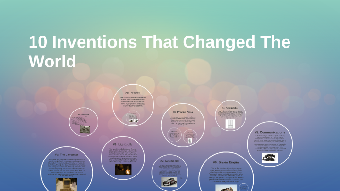 The 10 Inventions that Changed the World